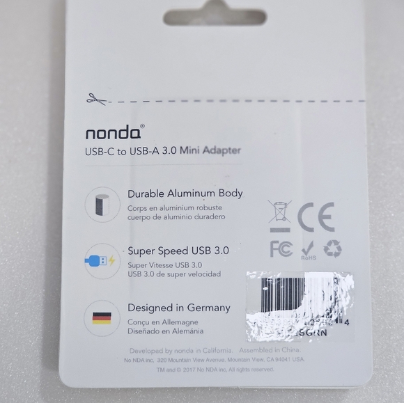 Nonda USB-C and USB-A 3.0 Mini Adapter - Picture 2 of 2